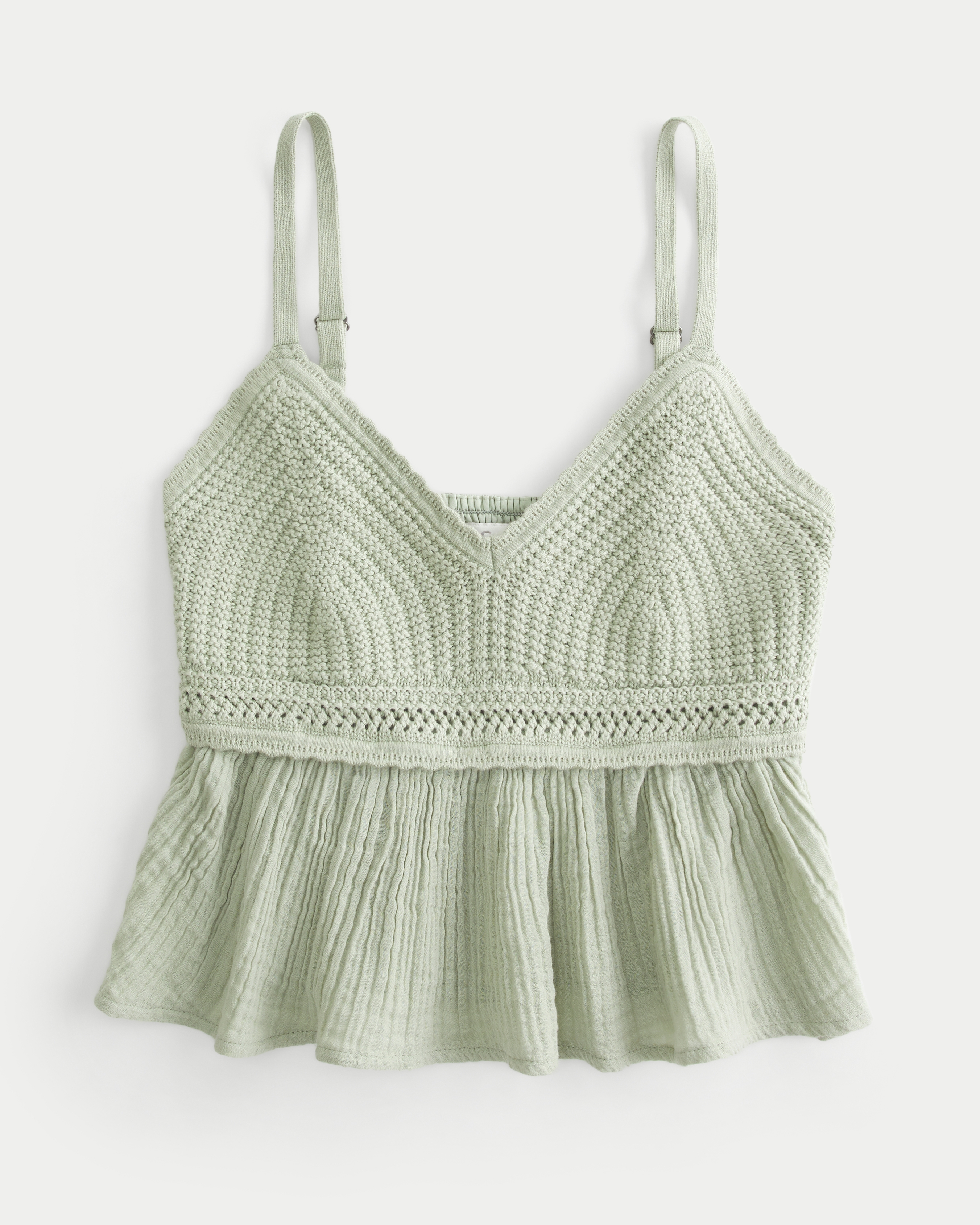 Easy Crochet-Style Babydoll Top