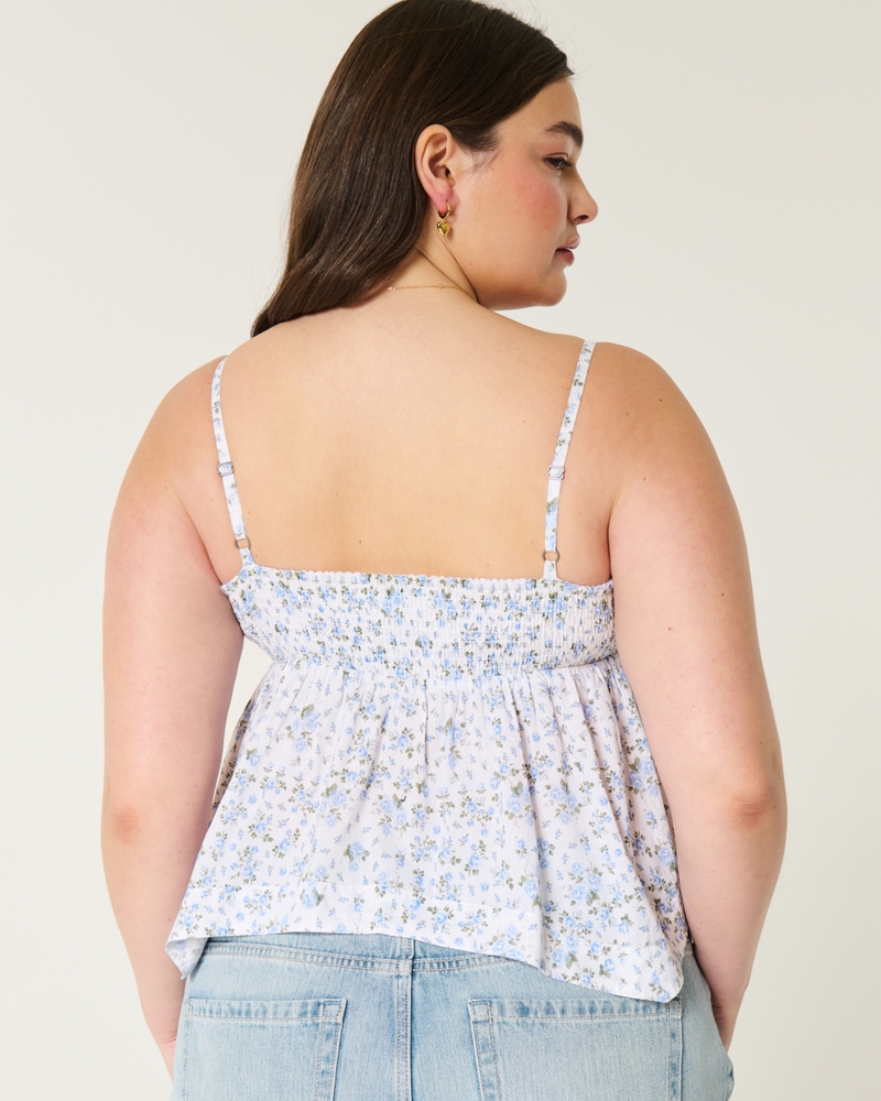 Easy Lace Trim Babydoll Top