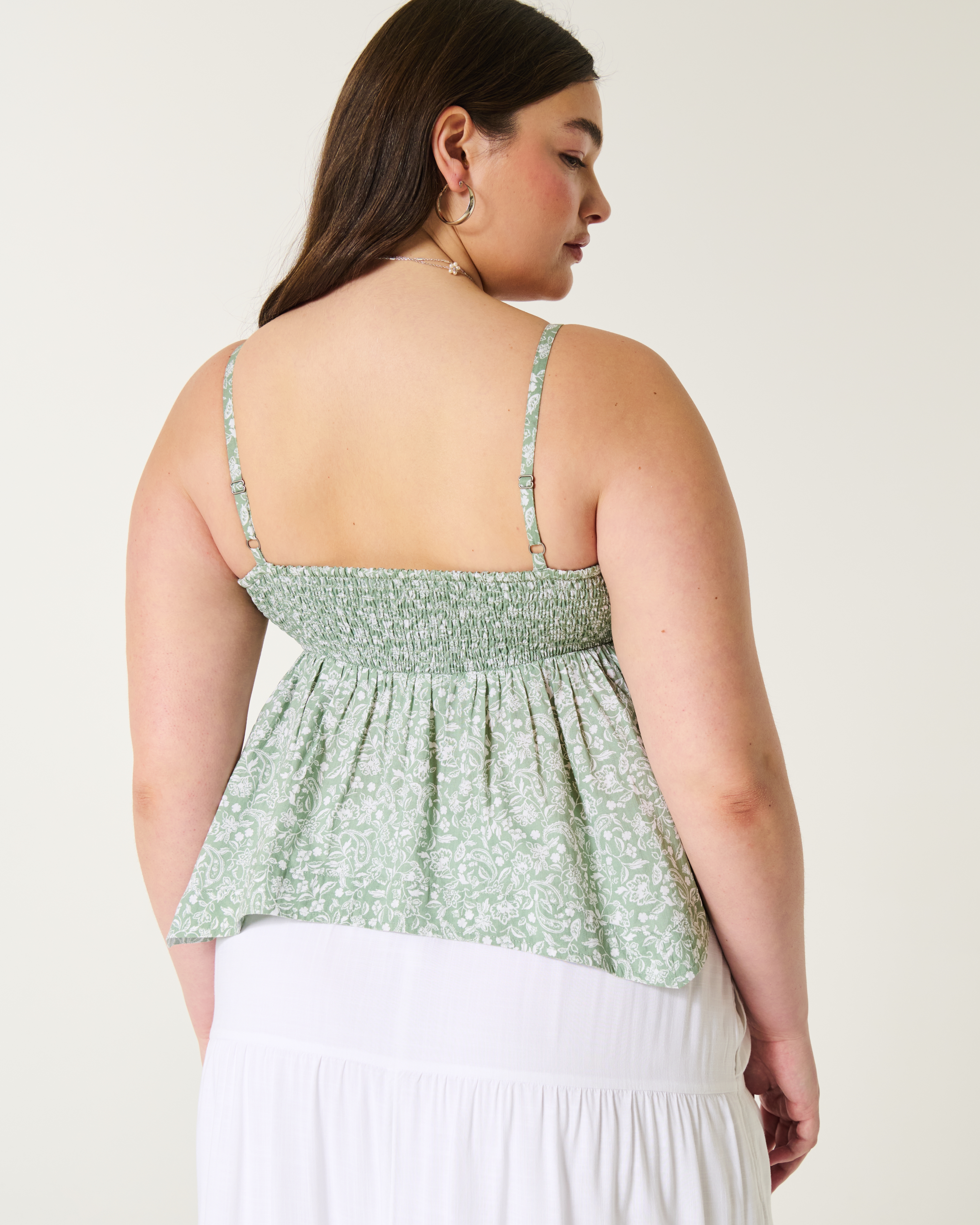 Easy Lace Trim Babydoll Top