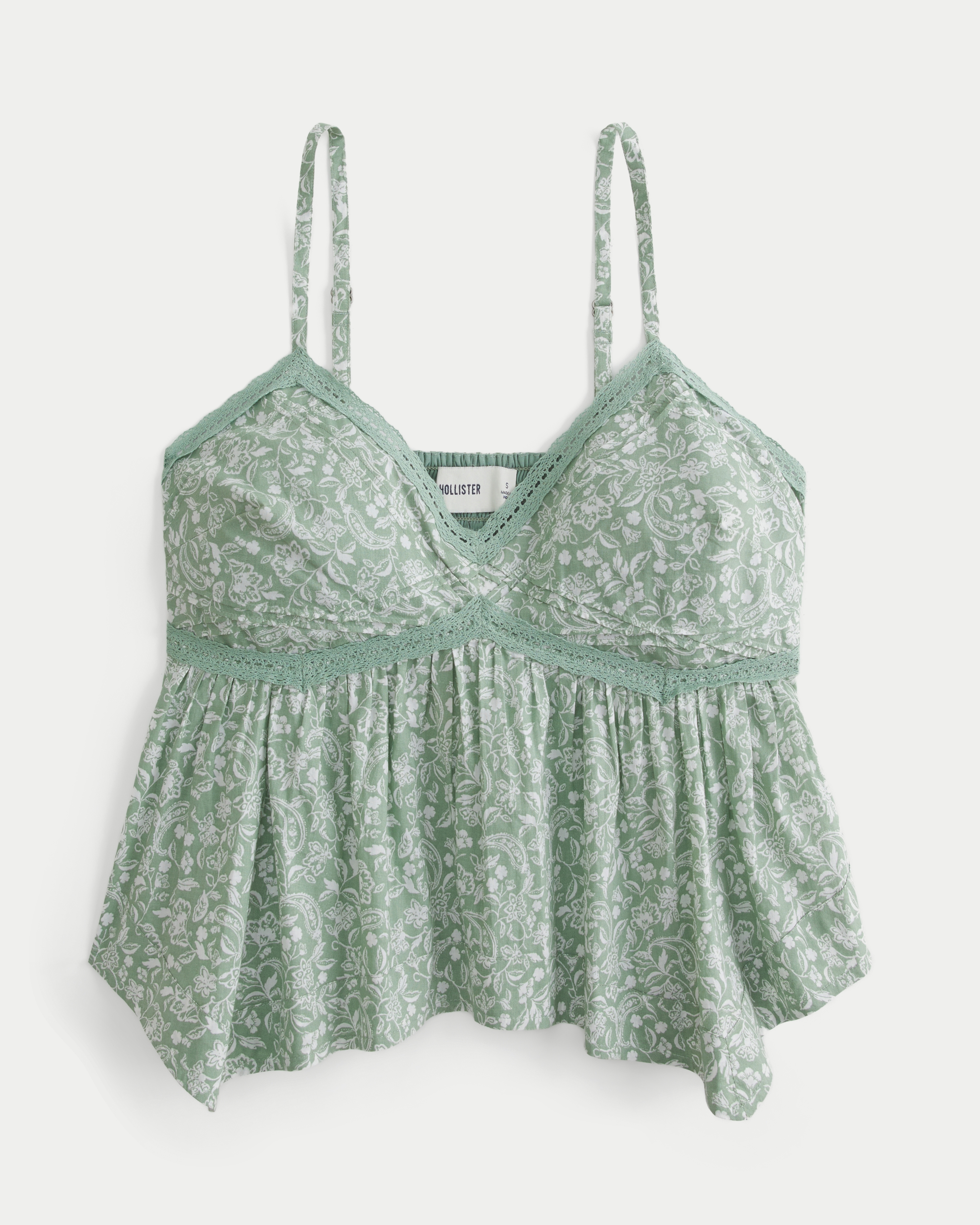 Easy Lace Trim Babydoll Top