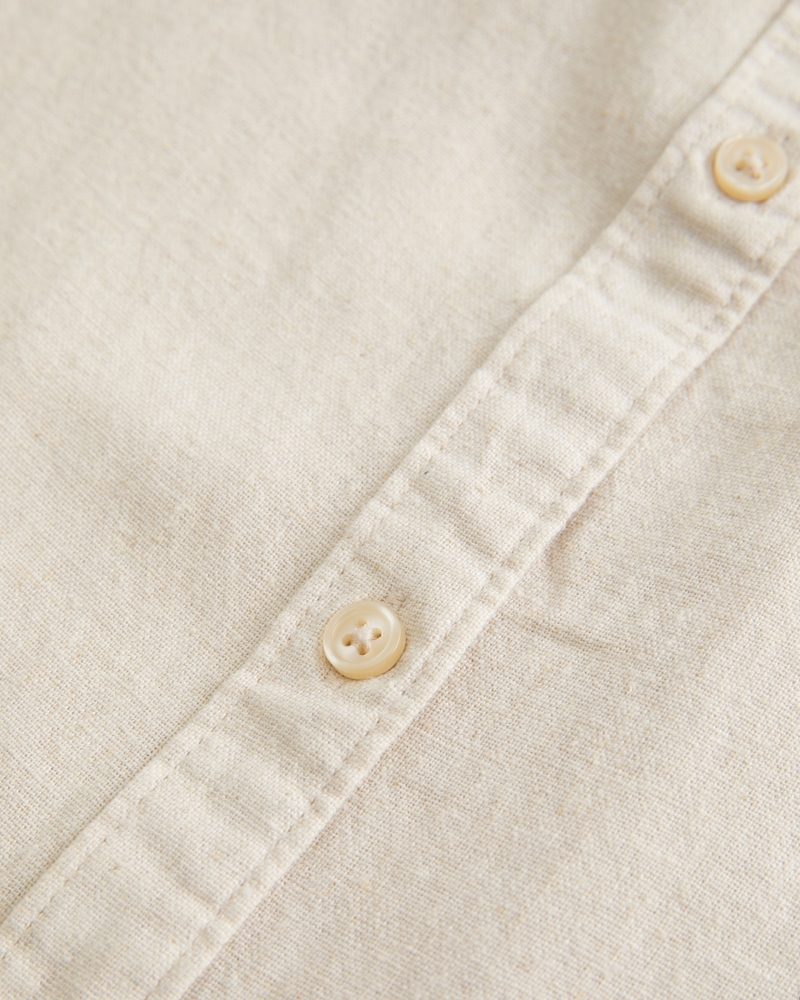 Oversized Linen-Blend Shirt