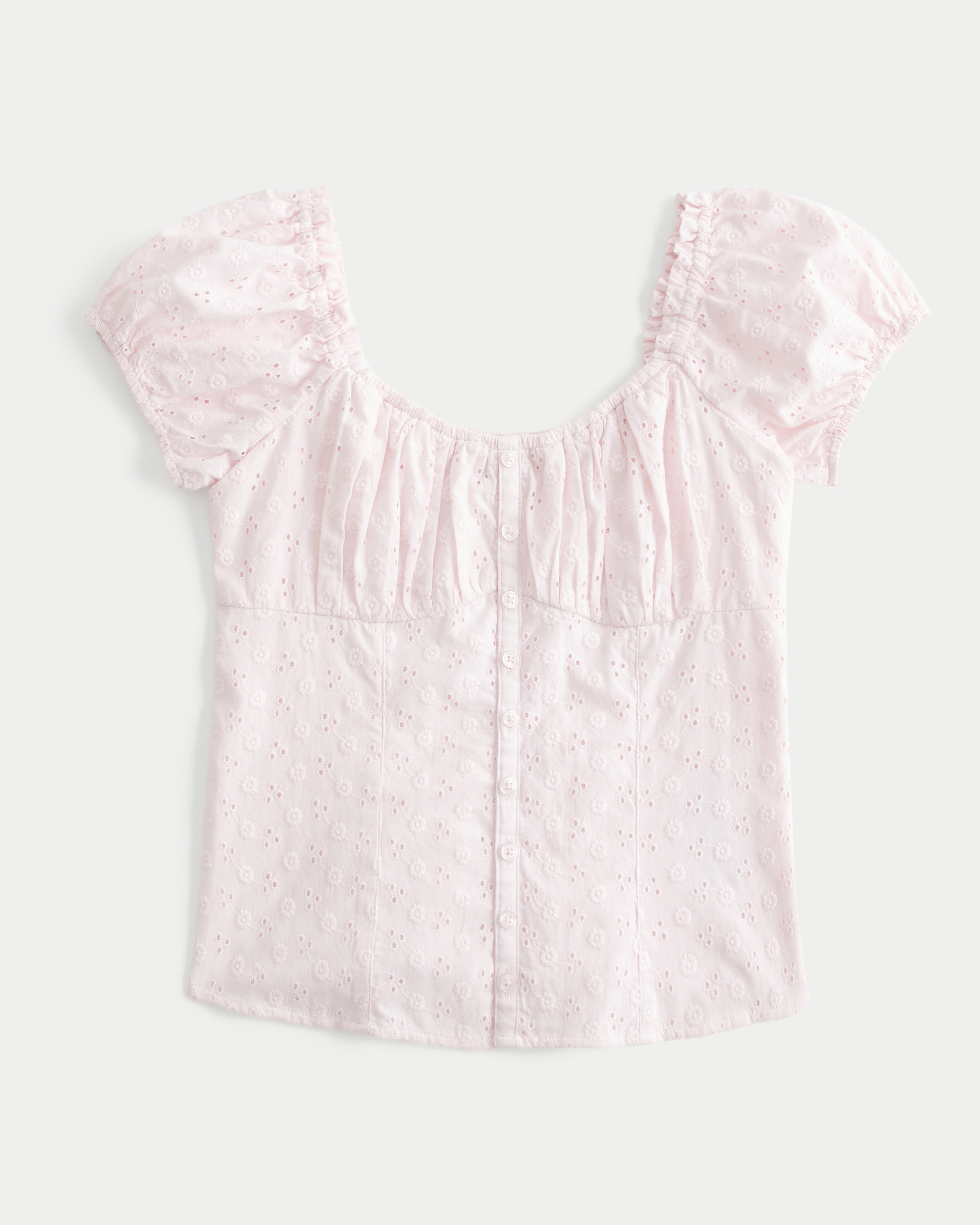 Voile Button-Through Blouse