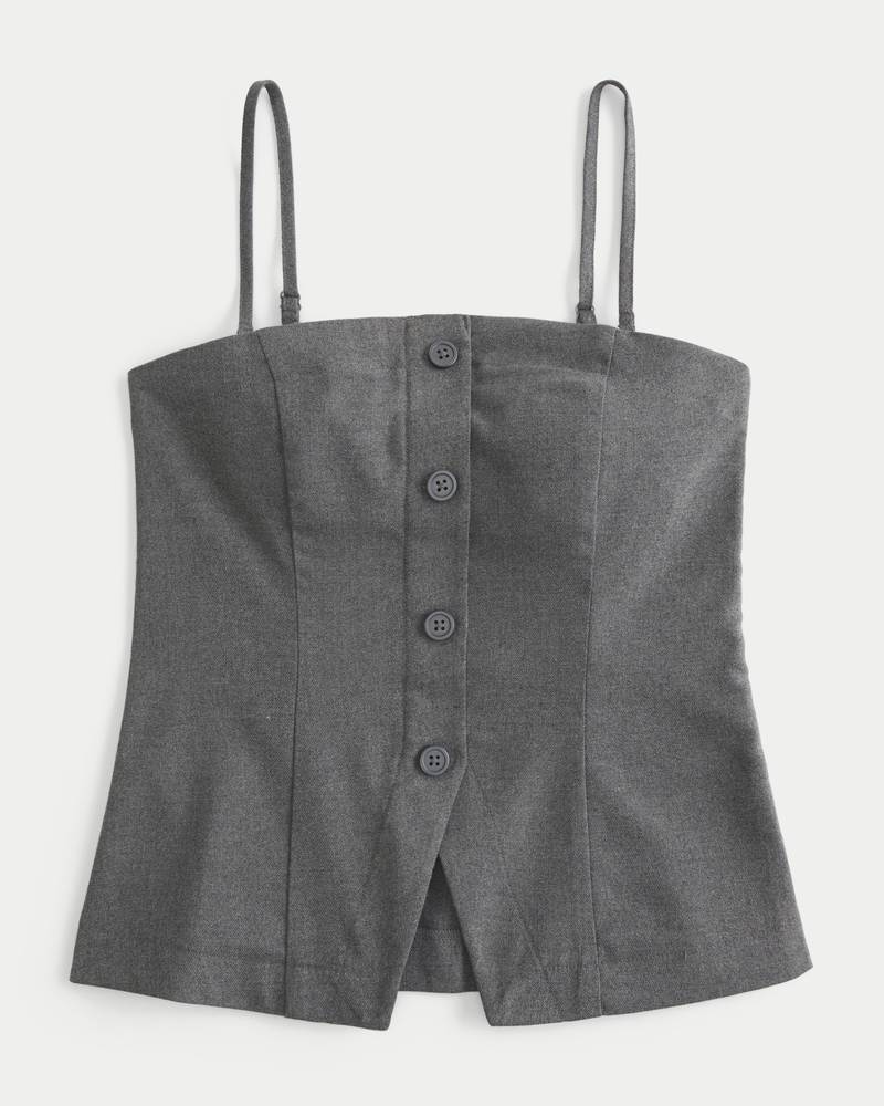 Button-Through Tube Top