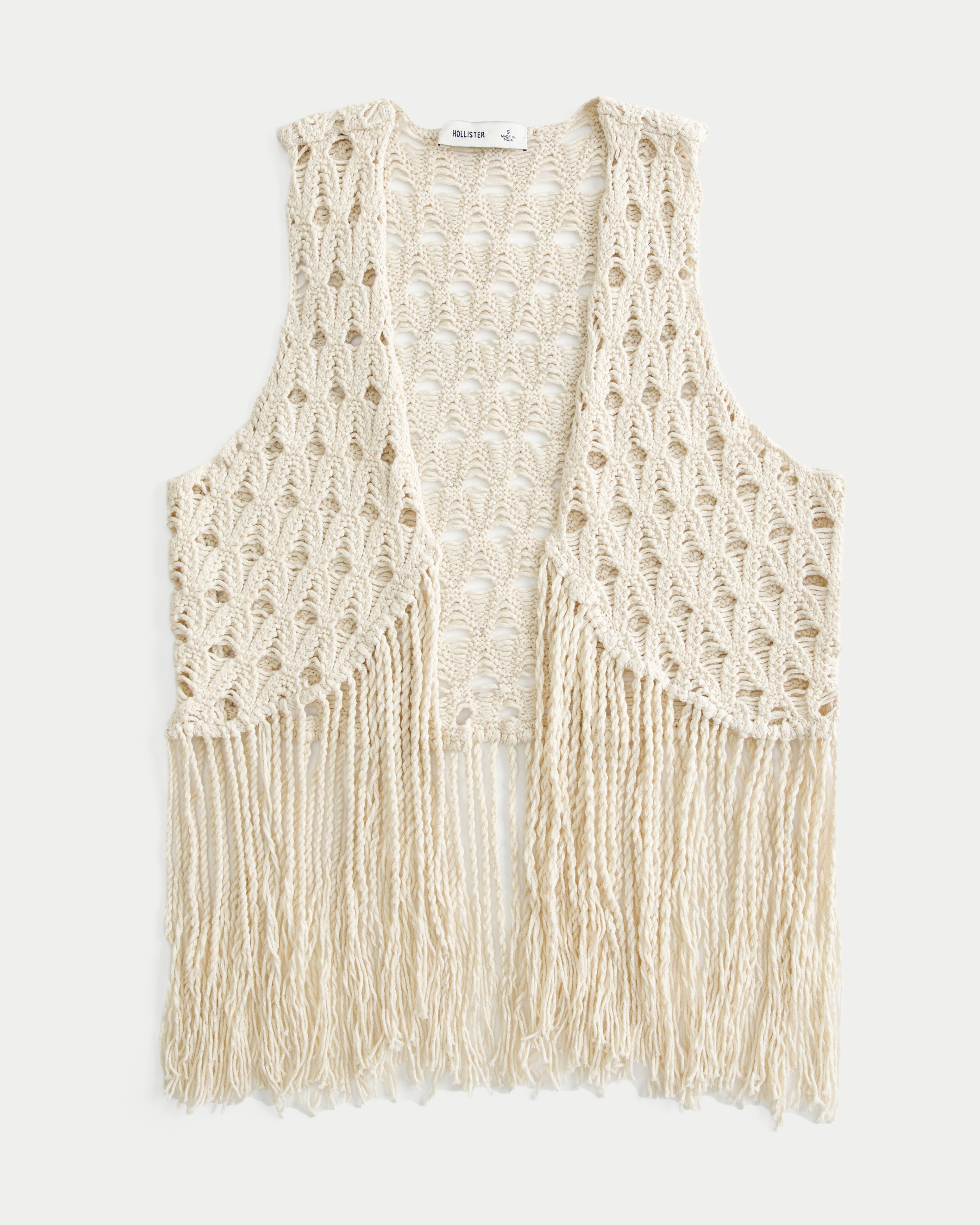 Easy Crochet-Style Fringe Vest