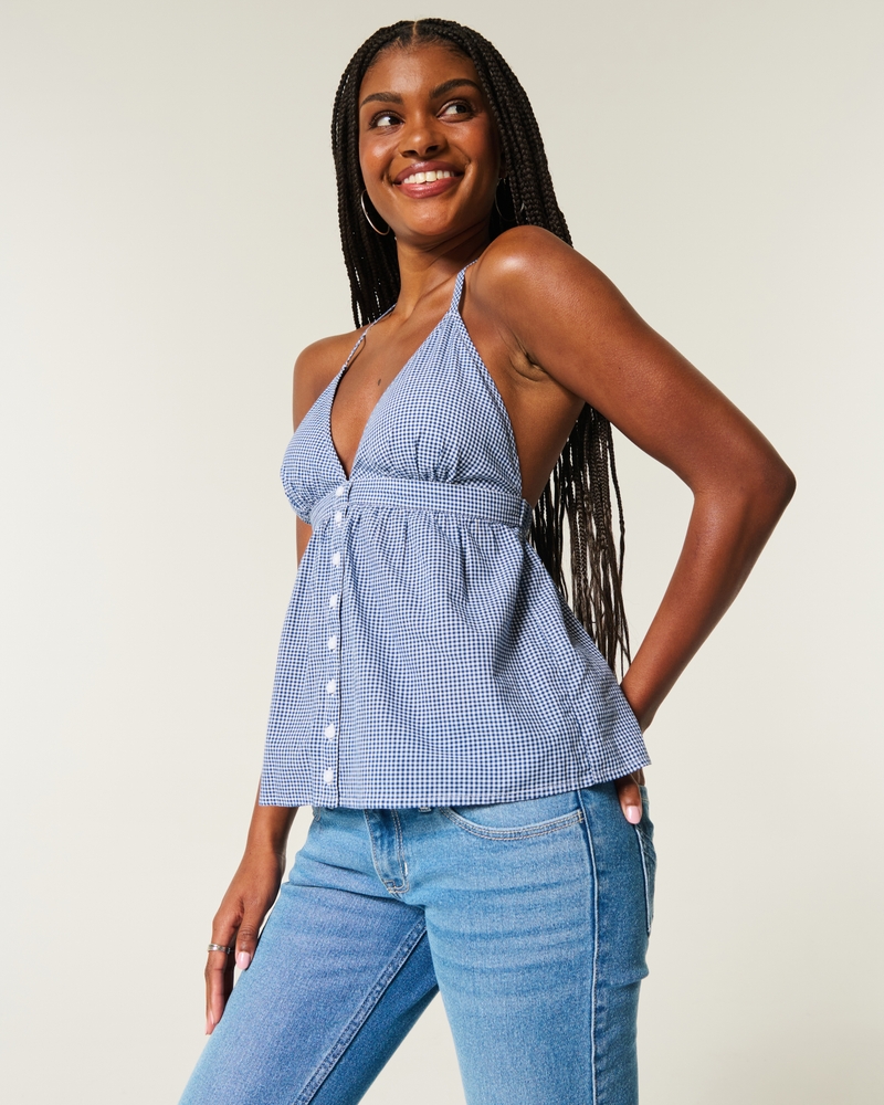 Easy Voile Halter Blouse