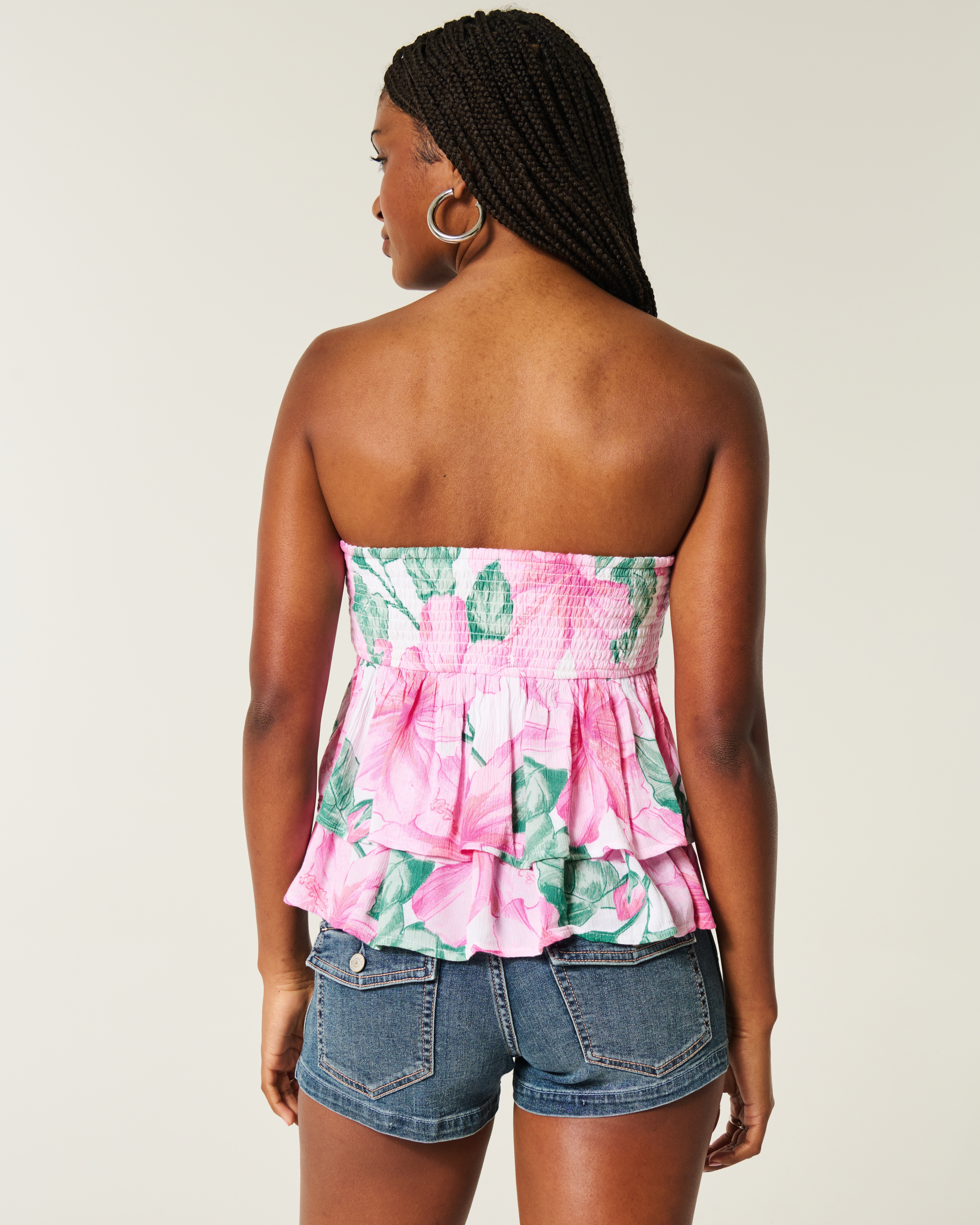 Tiered Halter Babydoll Top