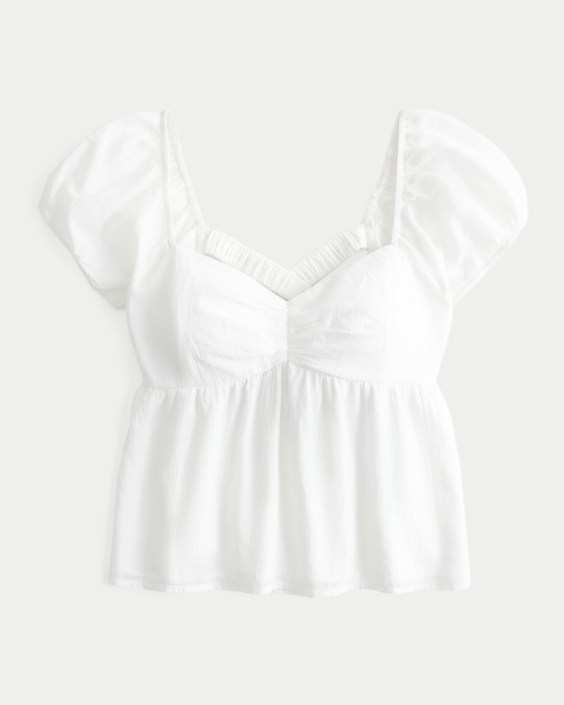 Women's Easy Short-Sleeve Babydoll Top Women's Clearance