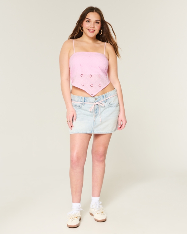 Easy Eyelet Bandana Top, Rose Quartz view 2