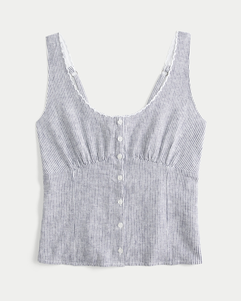 Women's Button-Through Top | Women's Tops | HollisterCo.ca