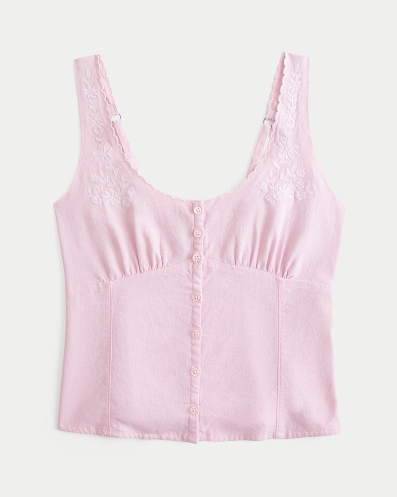 Button-Through Top