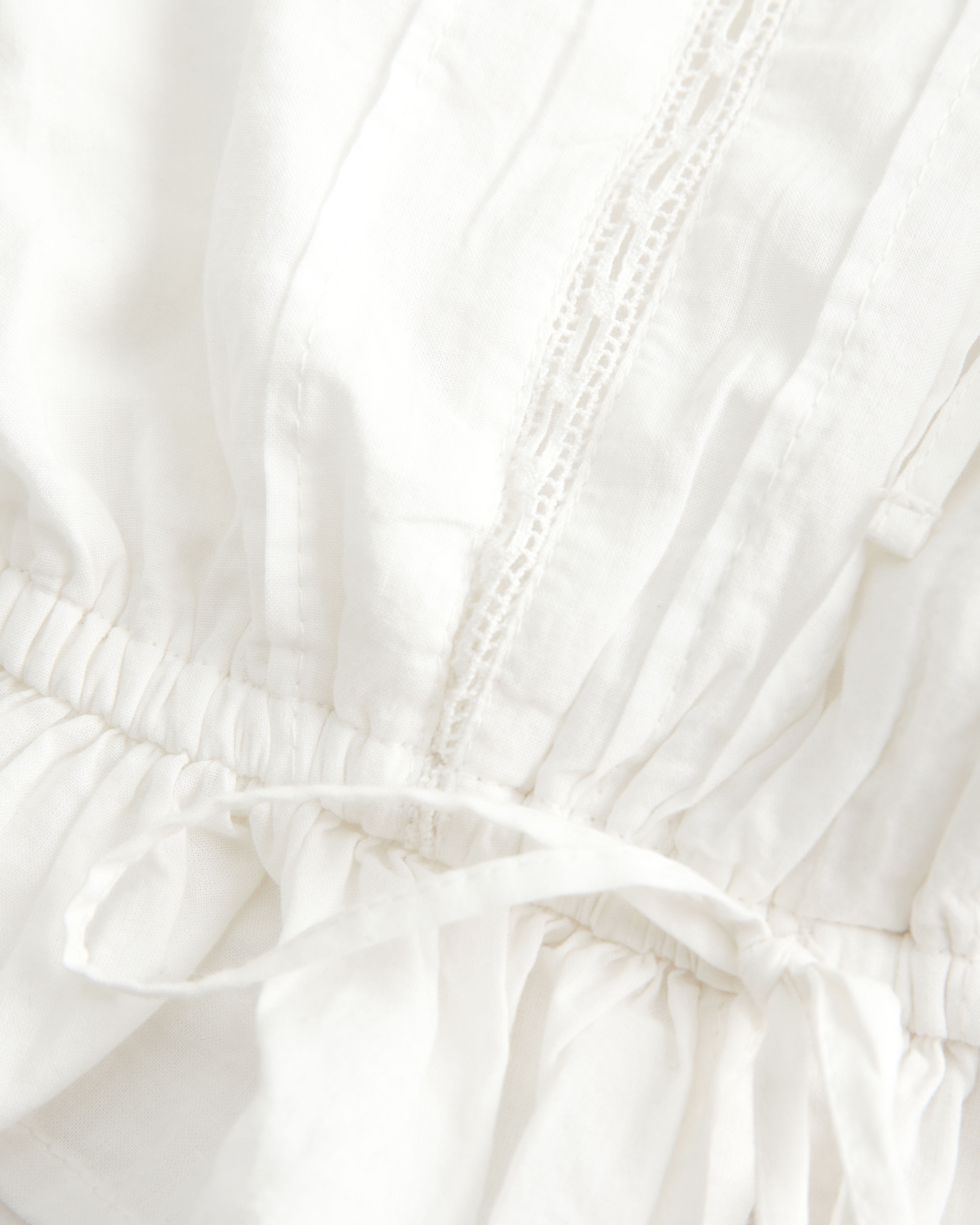 Easy Crop Strapless Lace Inset Tube Top