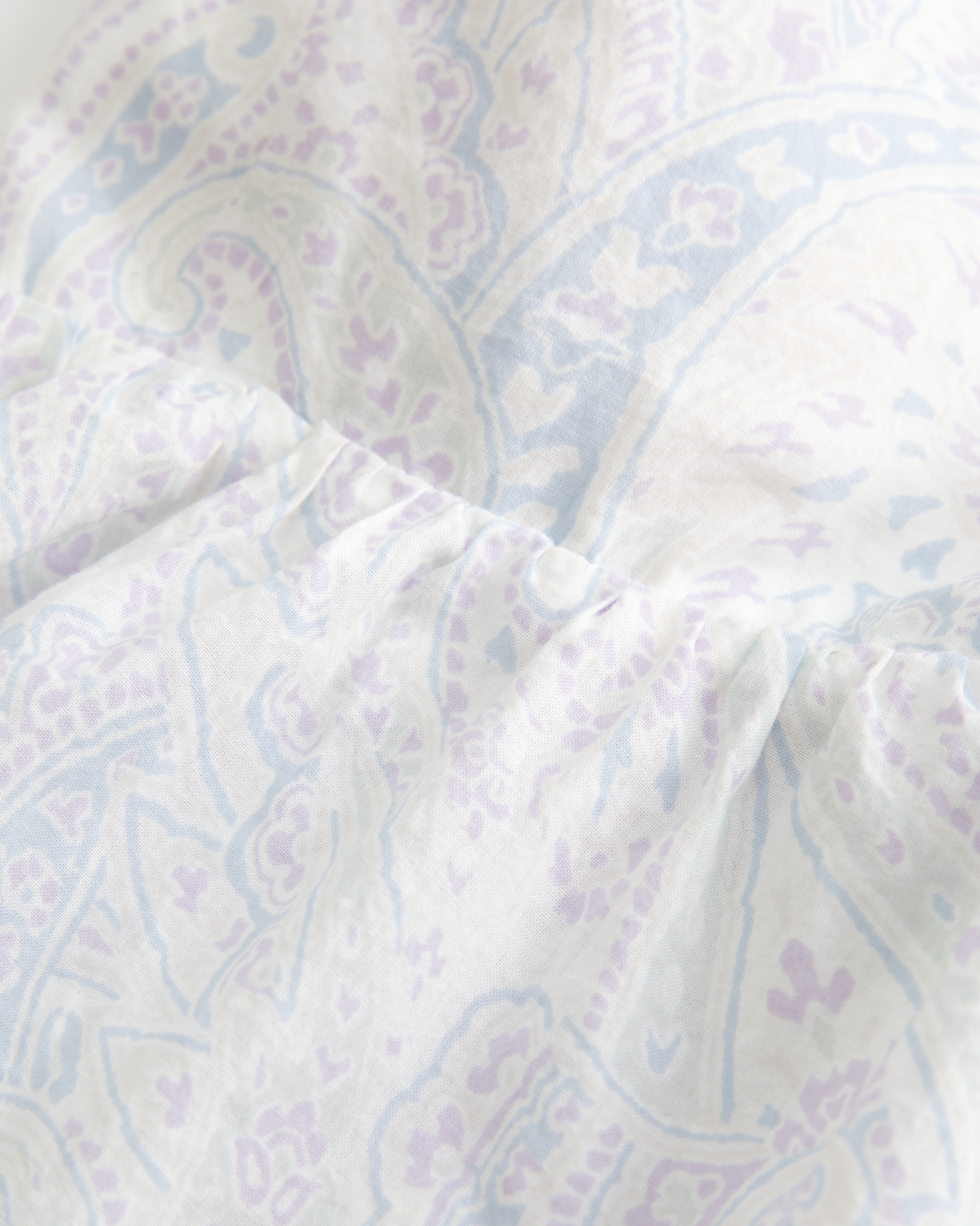 Easy Paisley Pattern Babydoll Top