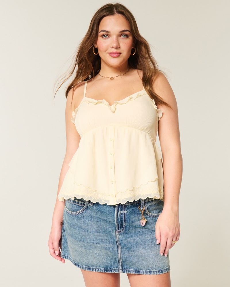 Easy Chiffon Babydoll Top