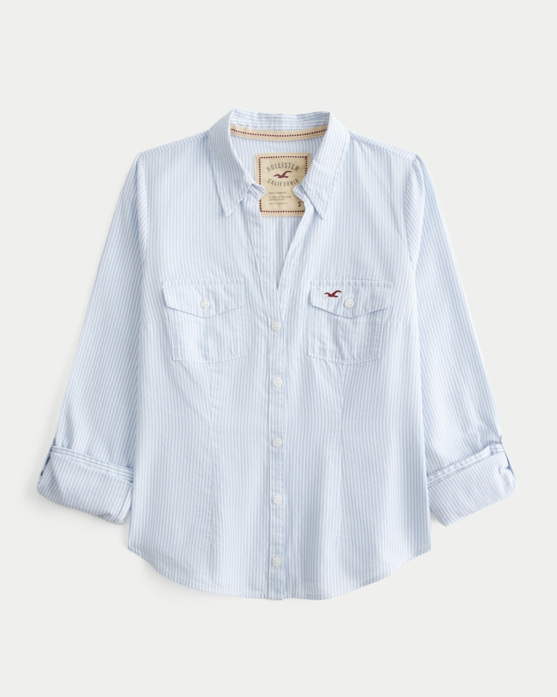 Women's Button-Through Icon Shirt Women's Tops