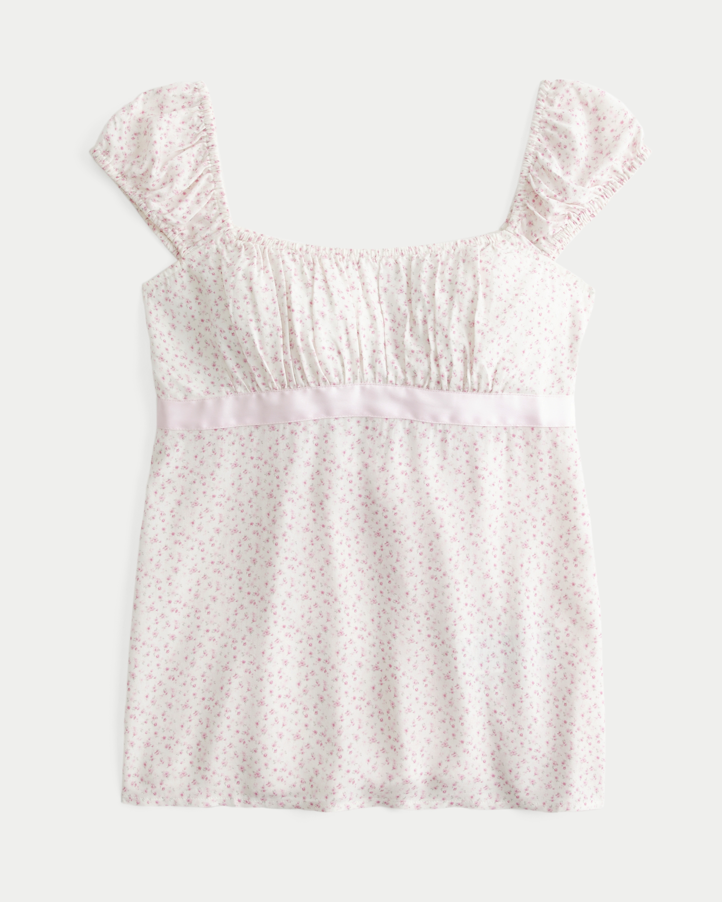 Women's Easy Satin Tie Babydoll Top | Women's Tops