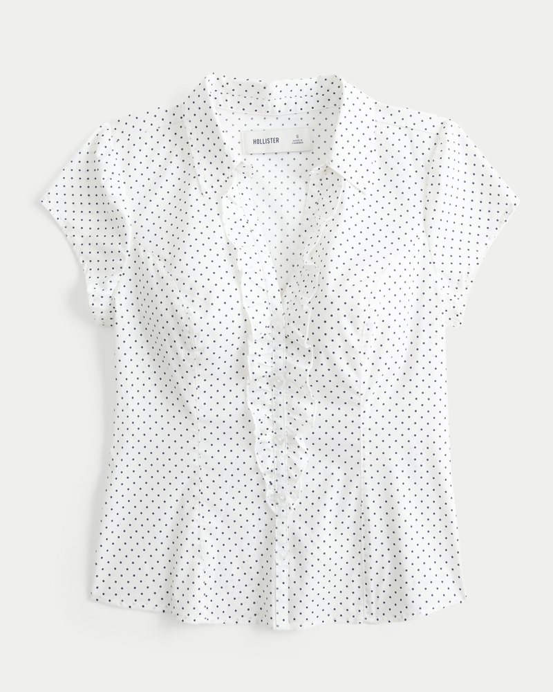 Short-Sleeve Tuxedo Shirt