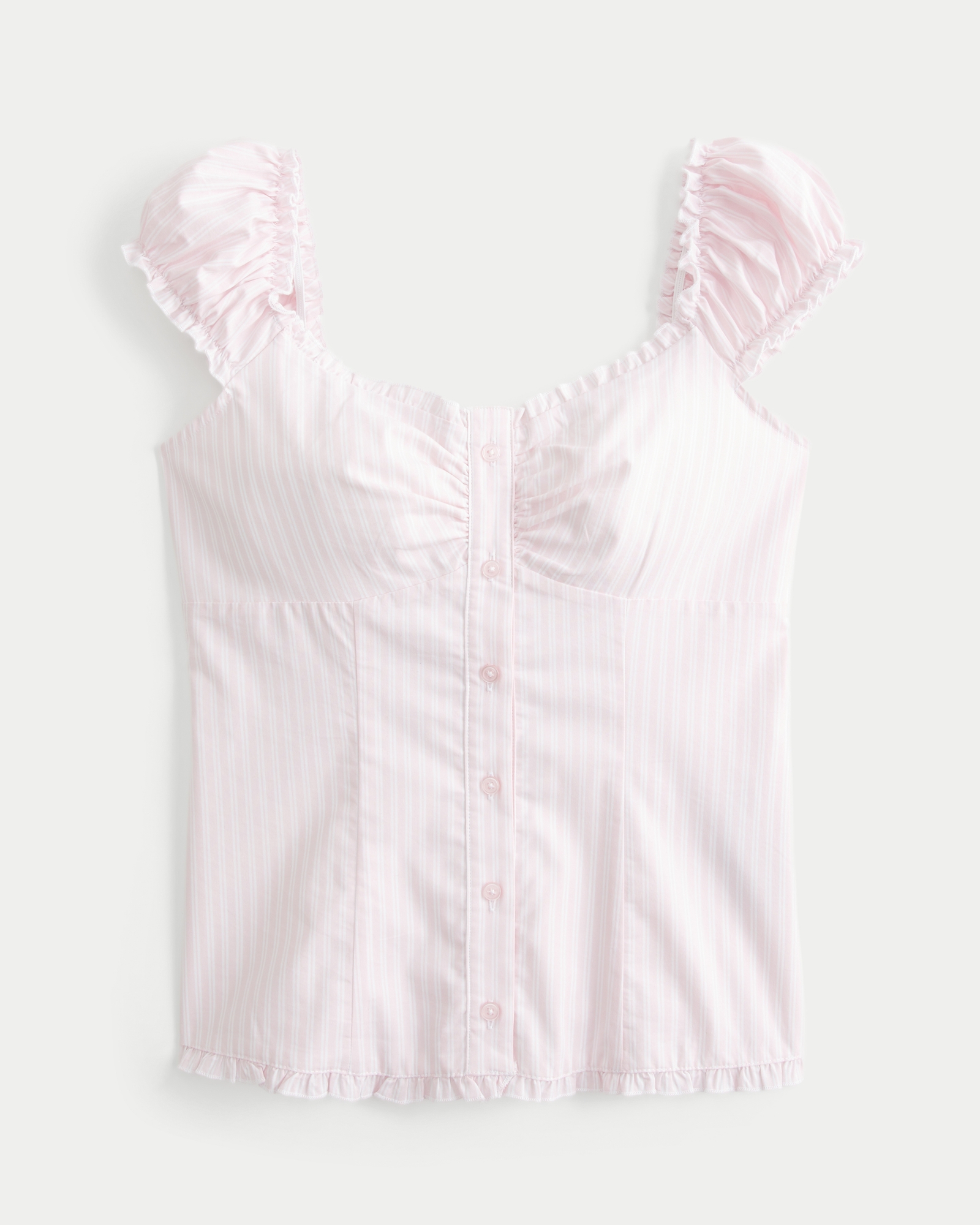 On/Off-the-Shoulder Poplin Blouse