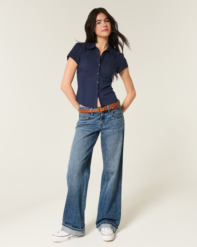 Short-Sleeve Poplin Shirt