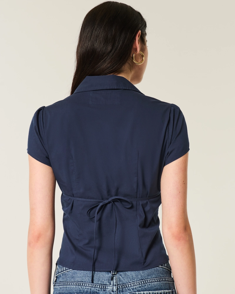 Short-Sleeve Poplin Shirt