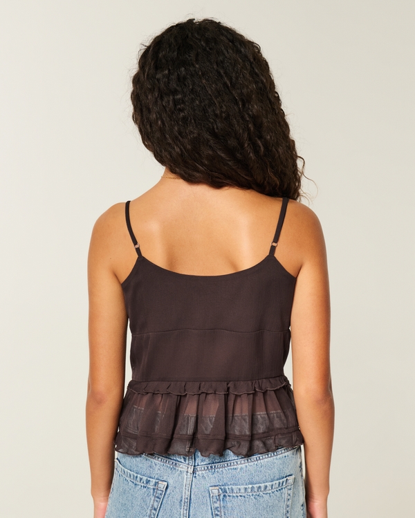 Chiffon Ruffle Cami