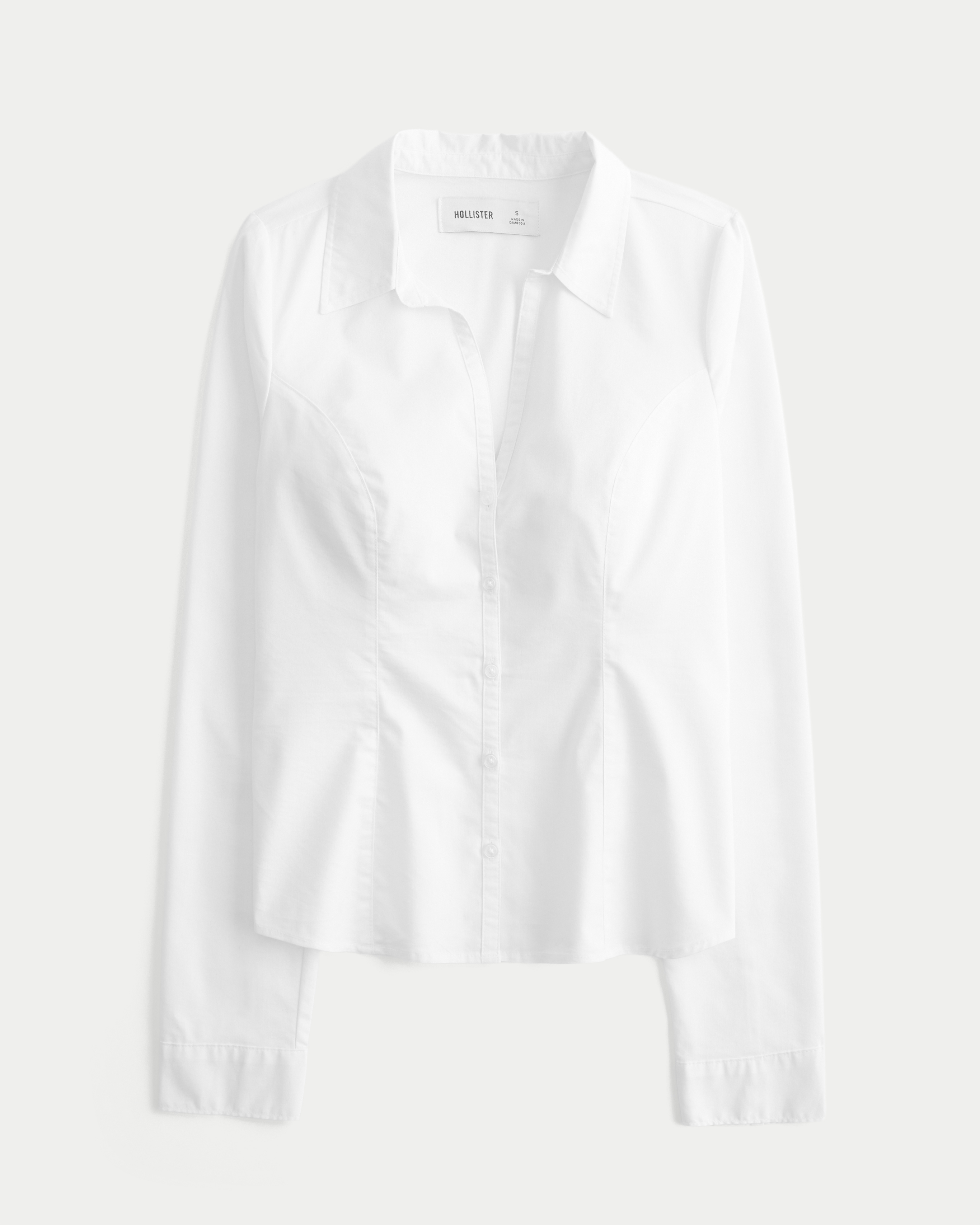 Button-Through Poplin Shirt
