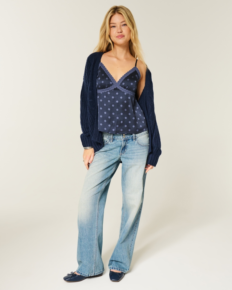 Easy Lace-Trim Satin Cami