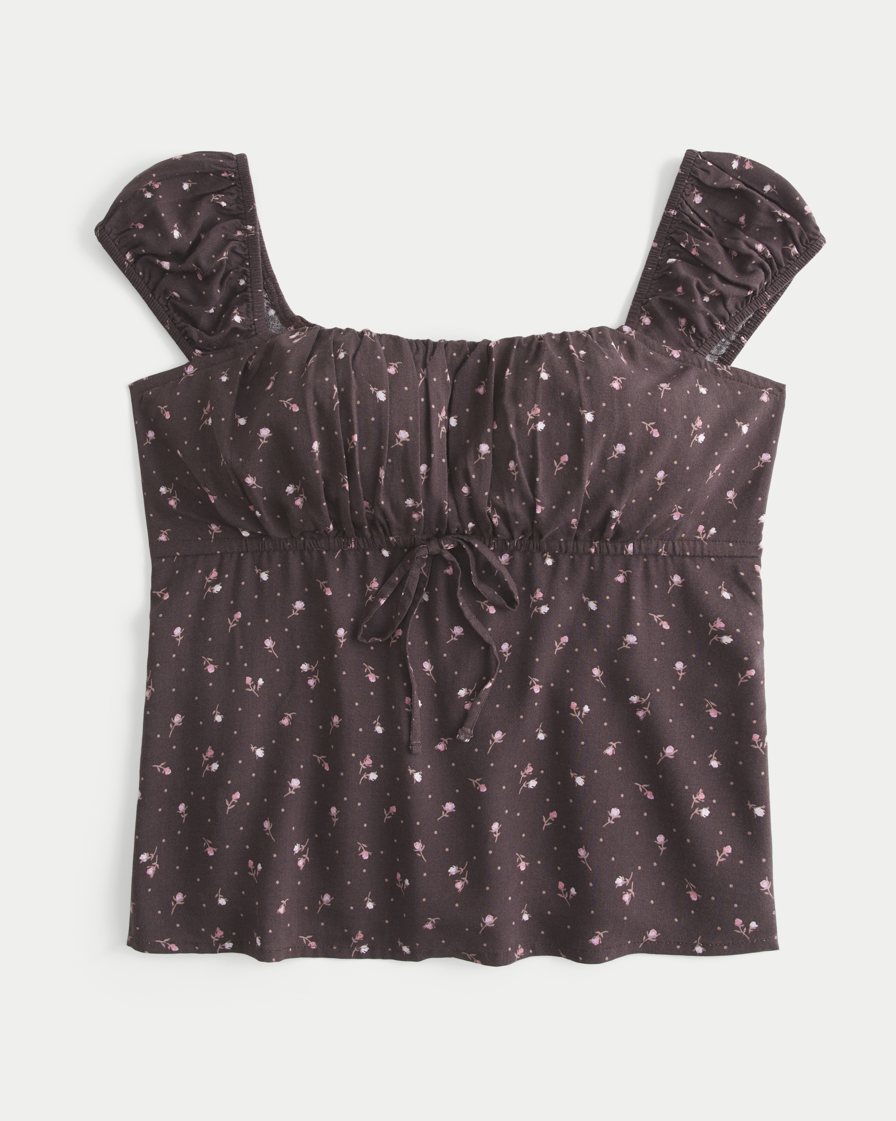 On/Off-the-Shoulder Scoop Babydoll Top