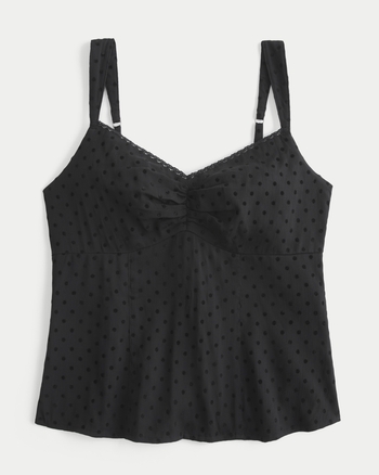 Women's Lace Trim Chiffon Tank | Women's Tops | HollisterCo.ca
