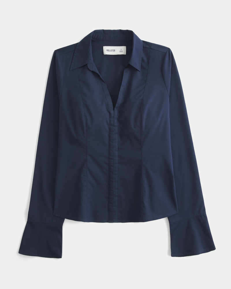 Women's Bell Sleeve Shirt | Women's Tops | HollisterCo.ca