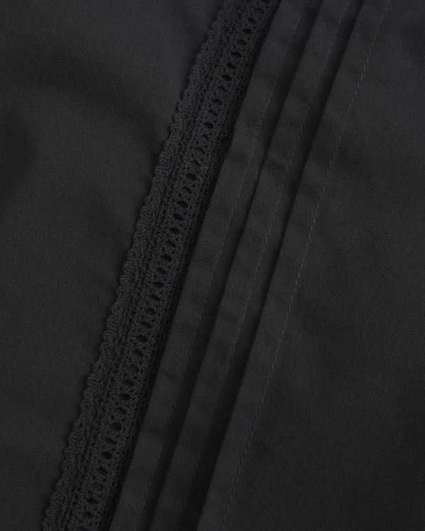 Lace Inset Button-Through Shirt