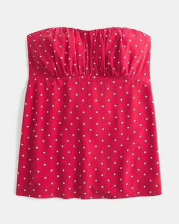 Hollister Easy Strapless Babydoll Top