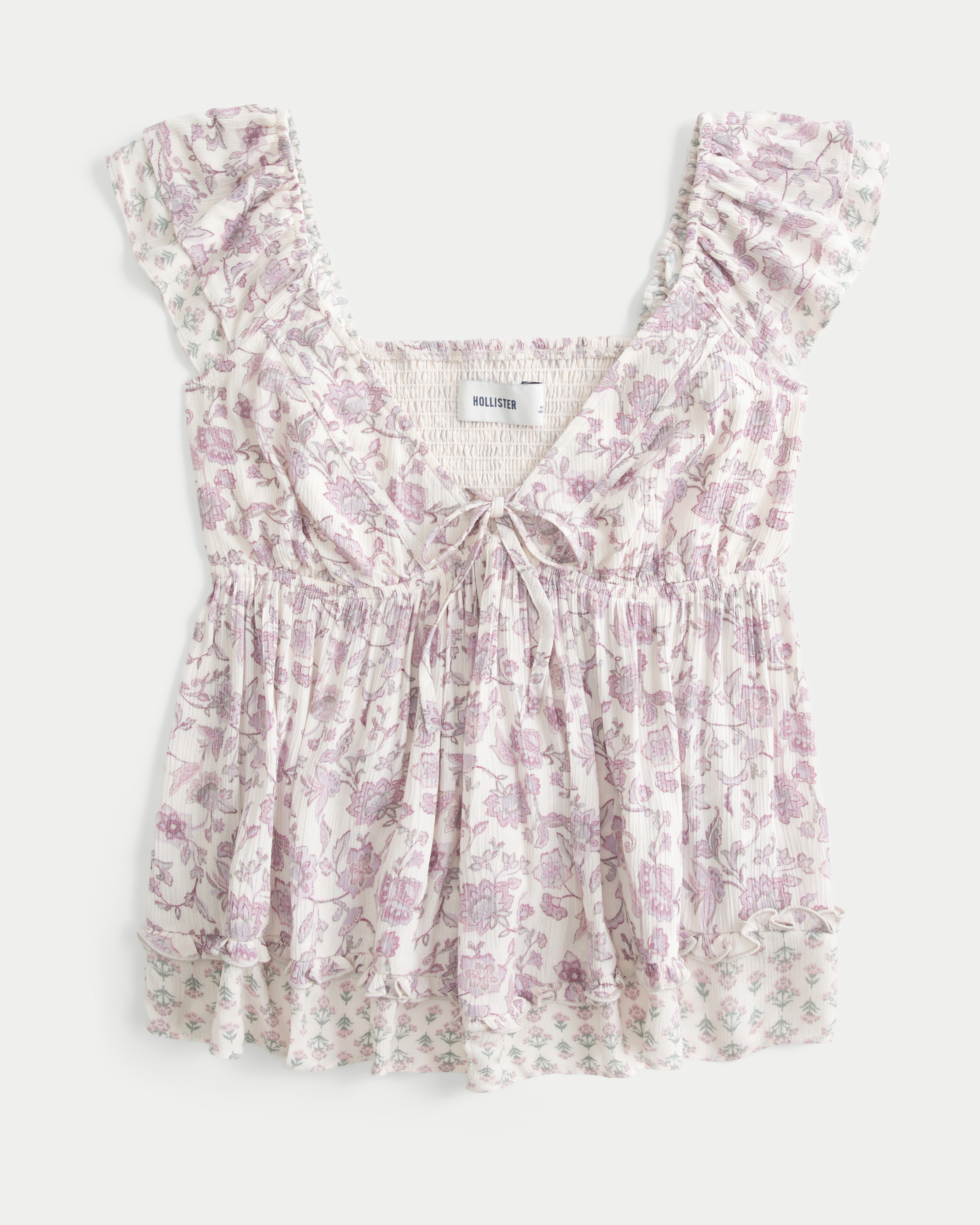 Easy Handkerchief Hem Babydoll Top