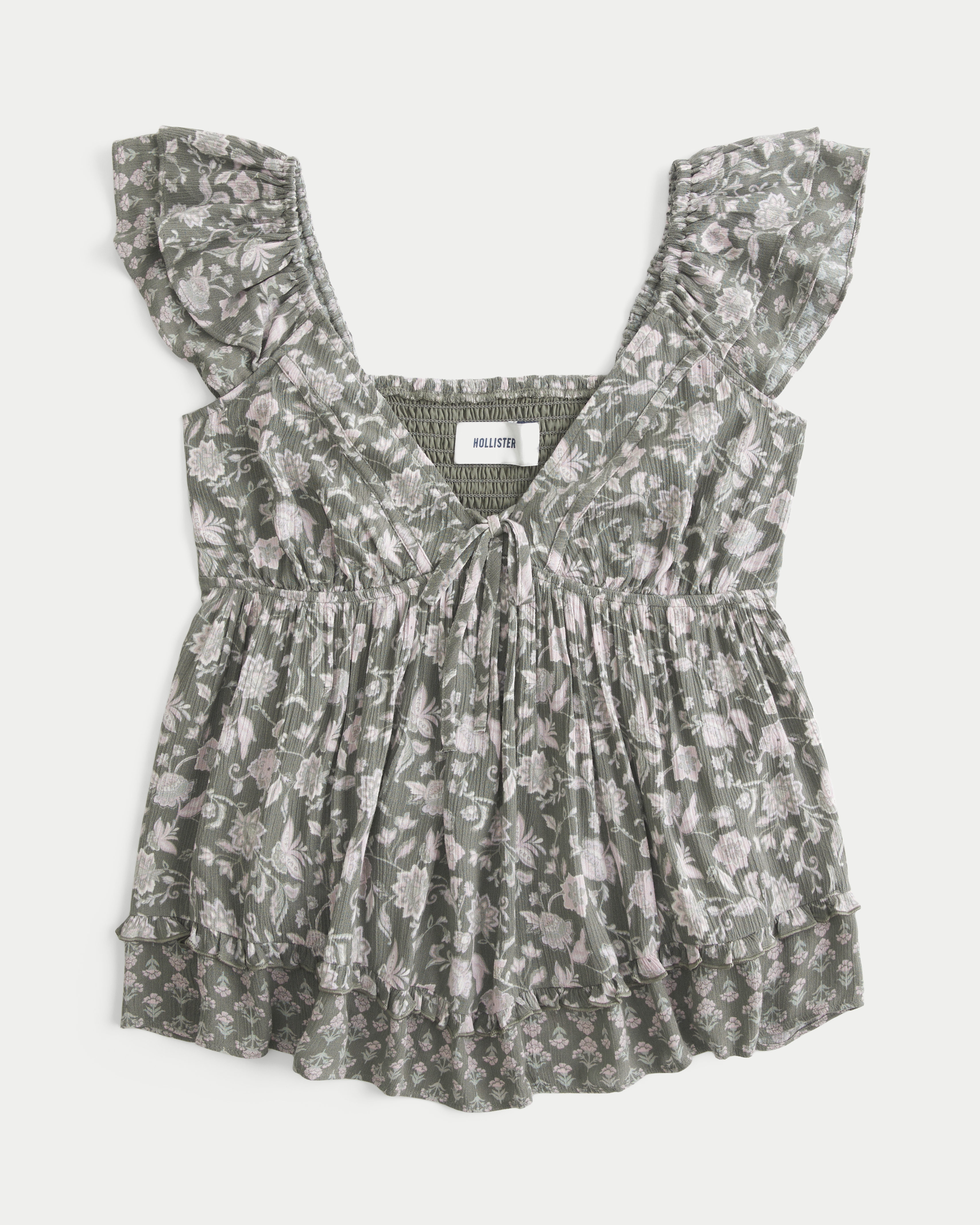 Easy Handkerchief Hem Babydoll Top