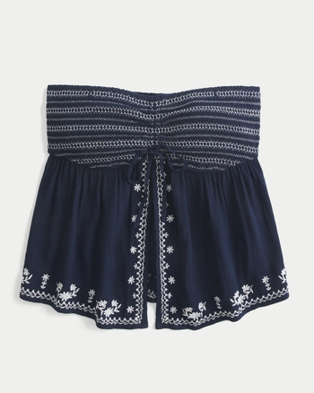 Women's Easy Strapless Flyaway Babydoll Top | Women's Tops | HollisterCo.com