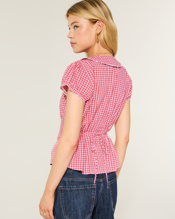 Stretch Poplin Button-Through Shirt