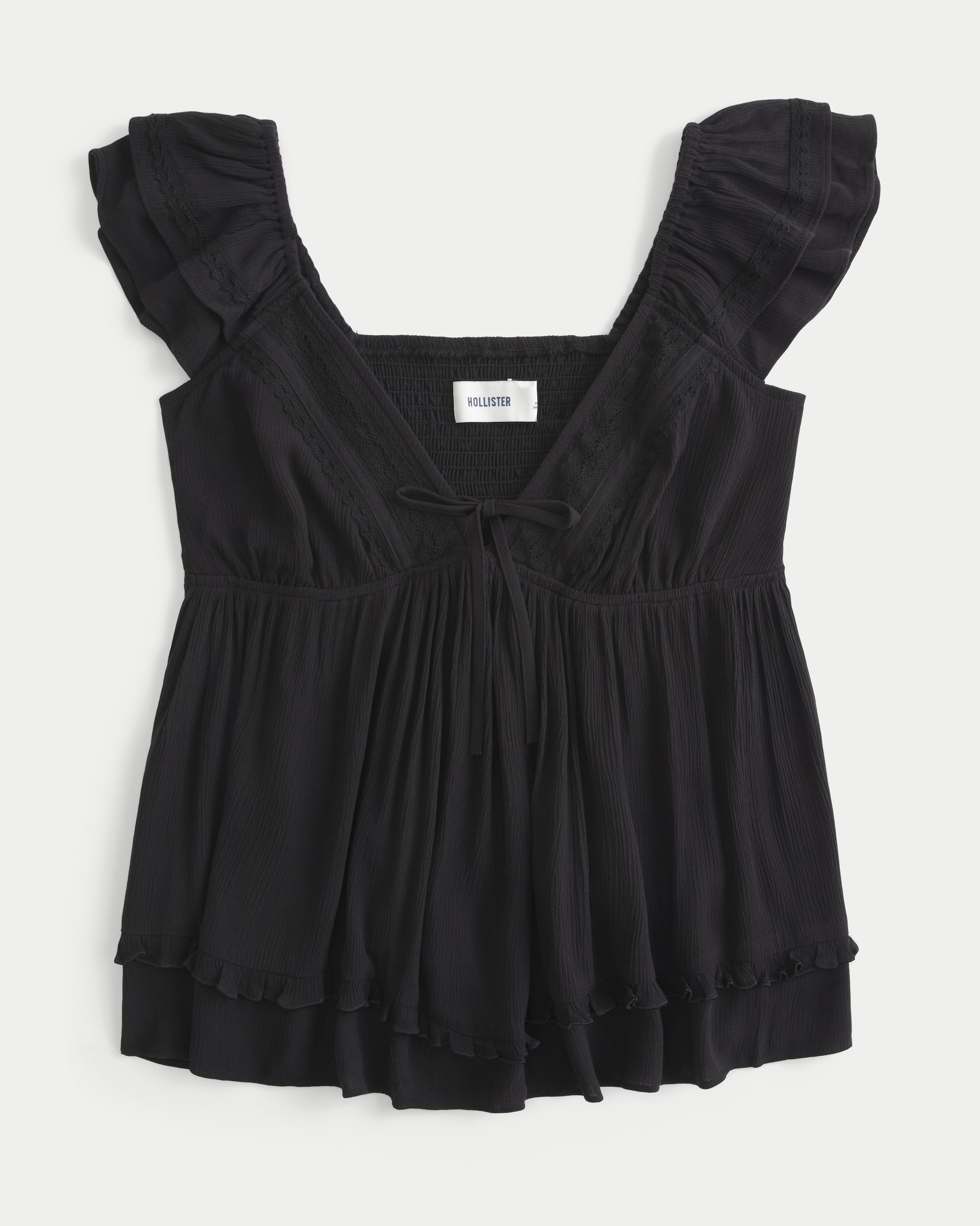 Easy Handkerchief Hem Babydoll Top