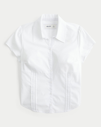 Women's Short-Sleeve Button Front Shirt | Women's | HollisterCo.com