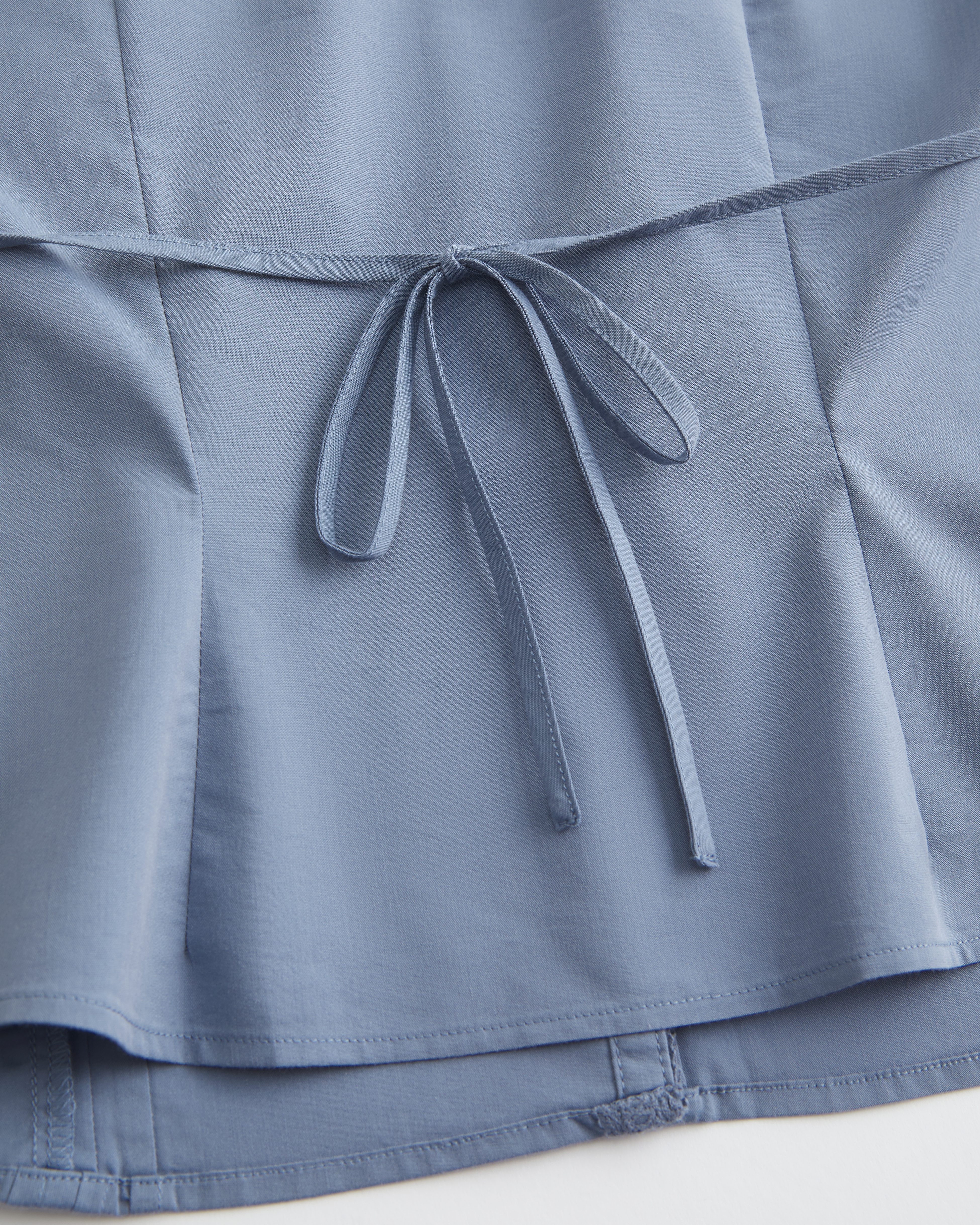 Short-Sleeve Pleated Shirt