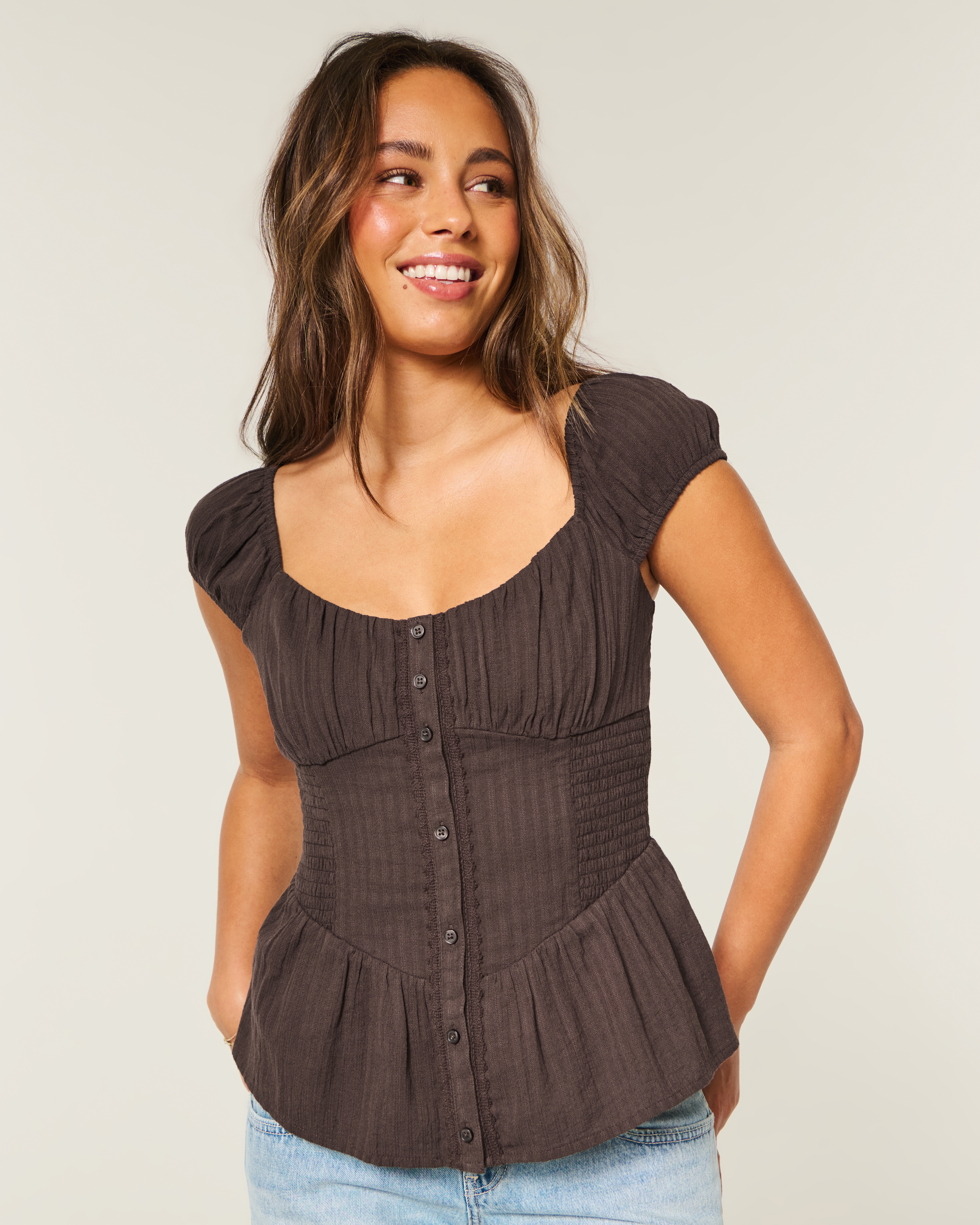 Sweetheart Peplum Top