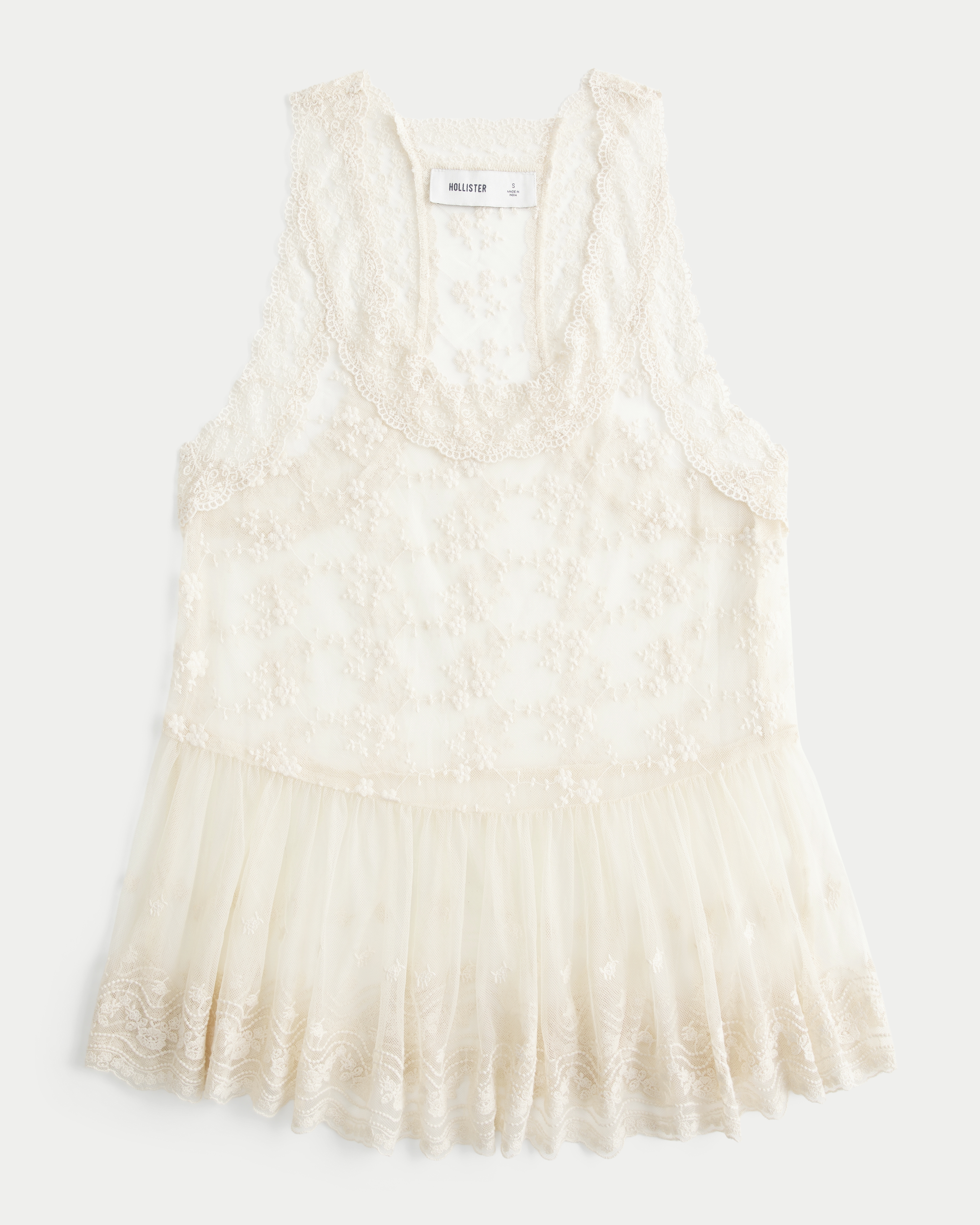 All-Over Lace Racerback Tank