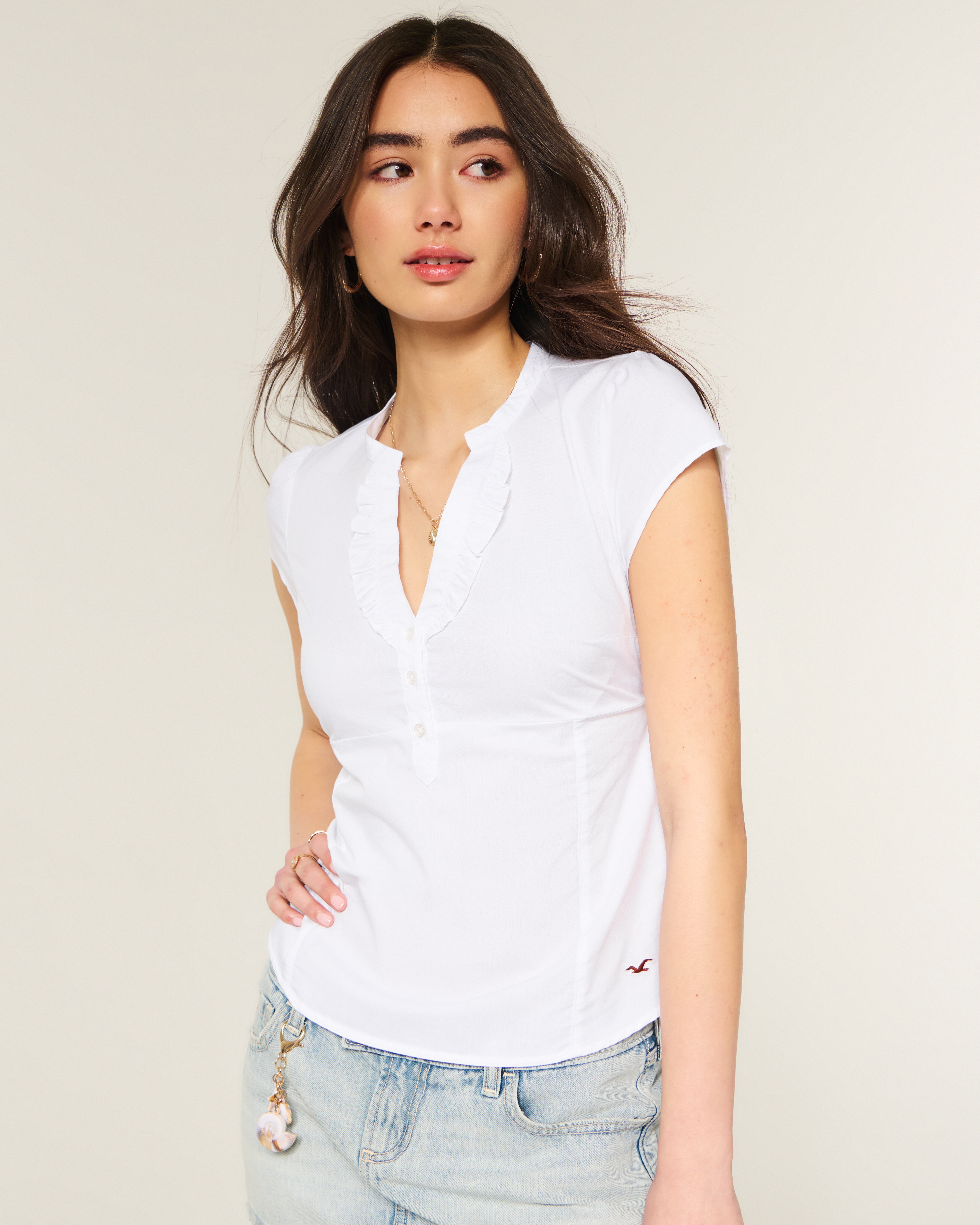 Short-Sleeve Icon Henley Shirt