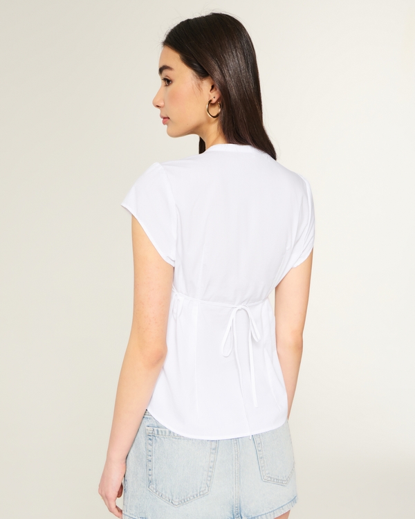 Short-Sleeve Icon Henley Shirt, White view 2