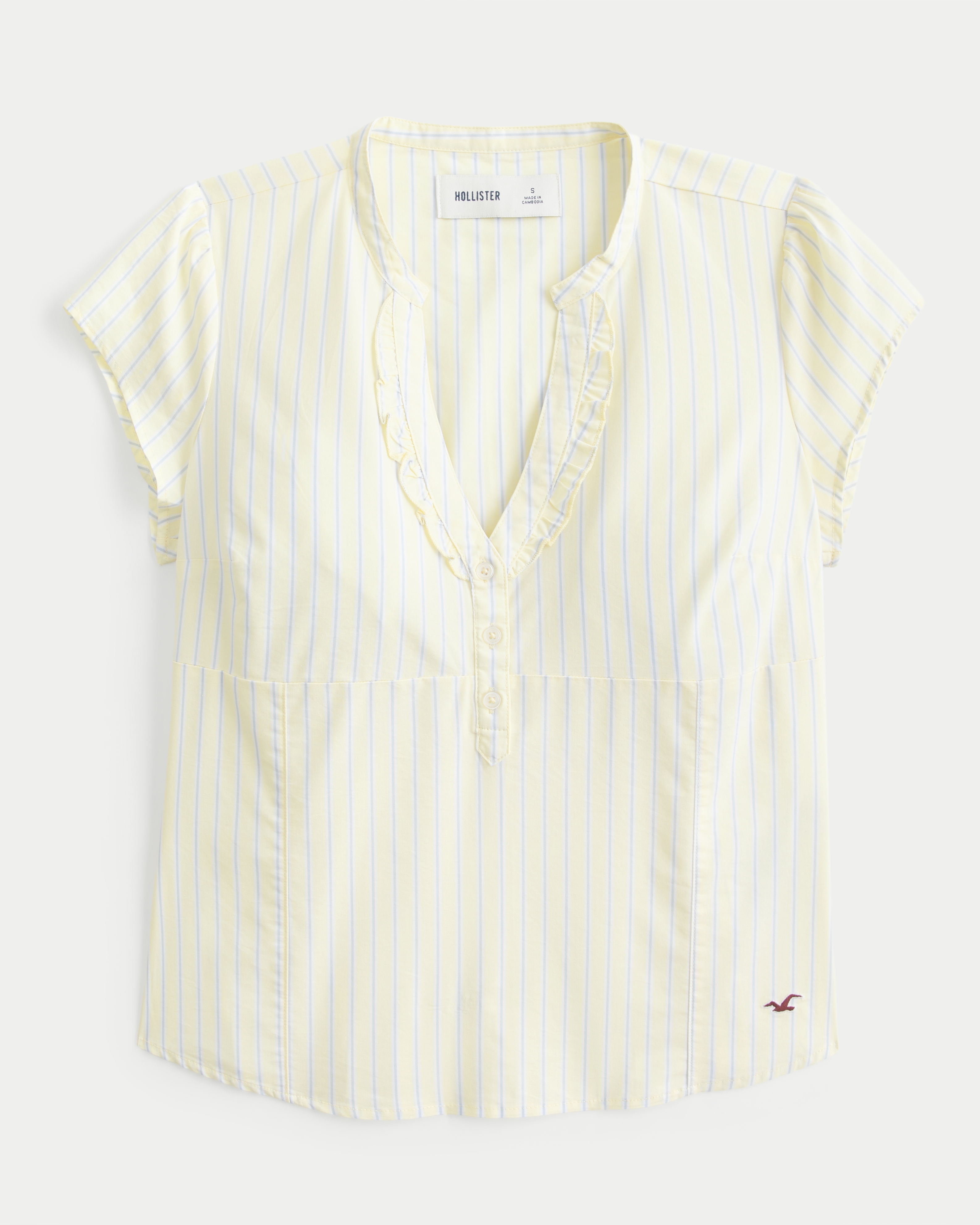 Hollister Short-Sleeve Icon Henley Shirt | Liberty Center