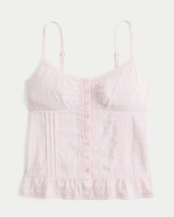 Femmes Haut à basque à boutons devant | Femmes Hauts | HollisterCo.com