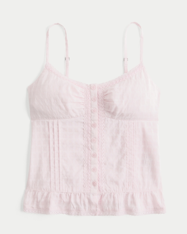 Women's Peplum Button Front Top | Women's Tops | HollisterCo.com