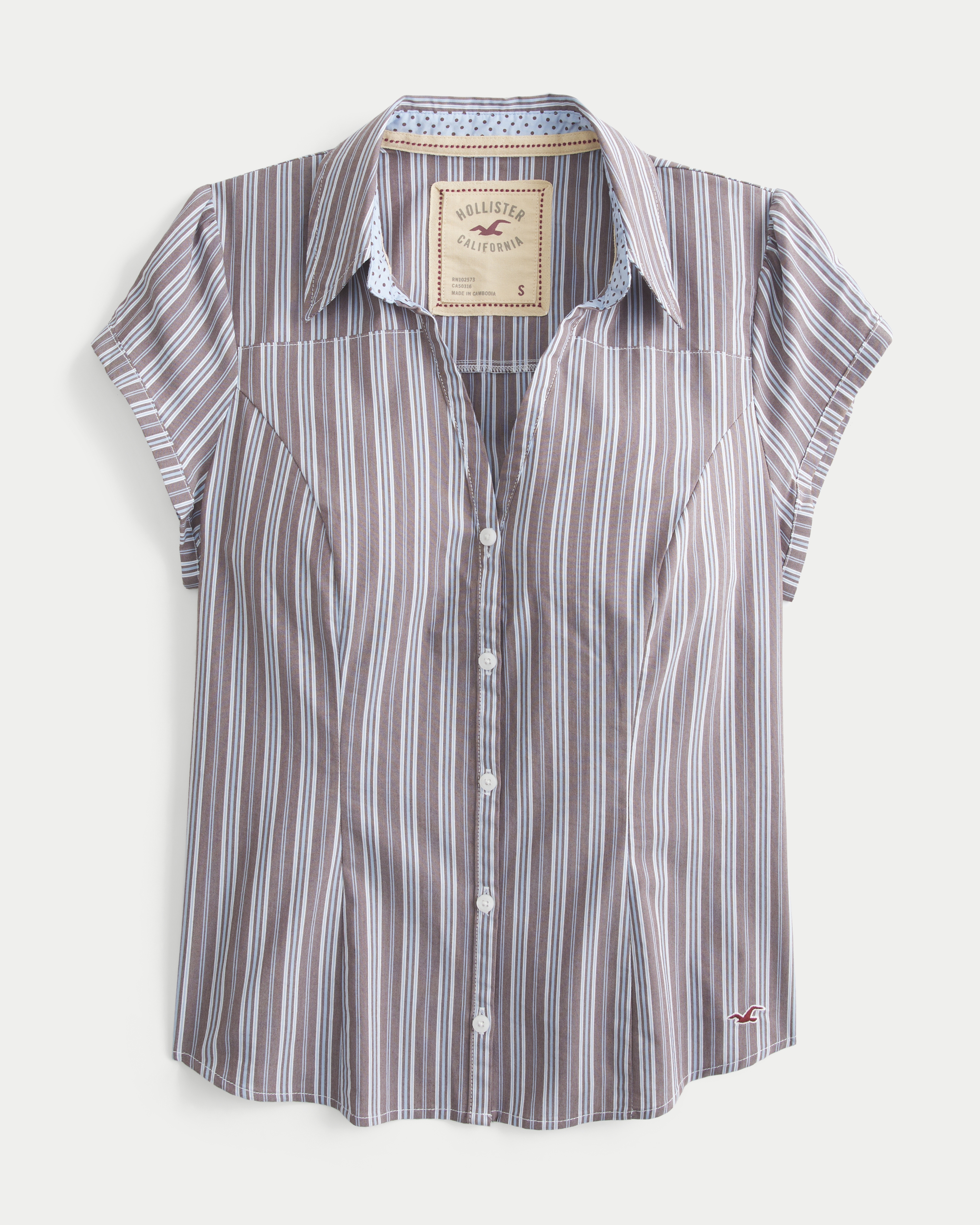 Short-Sleeve Button-Through Shirt
