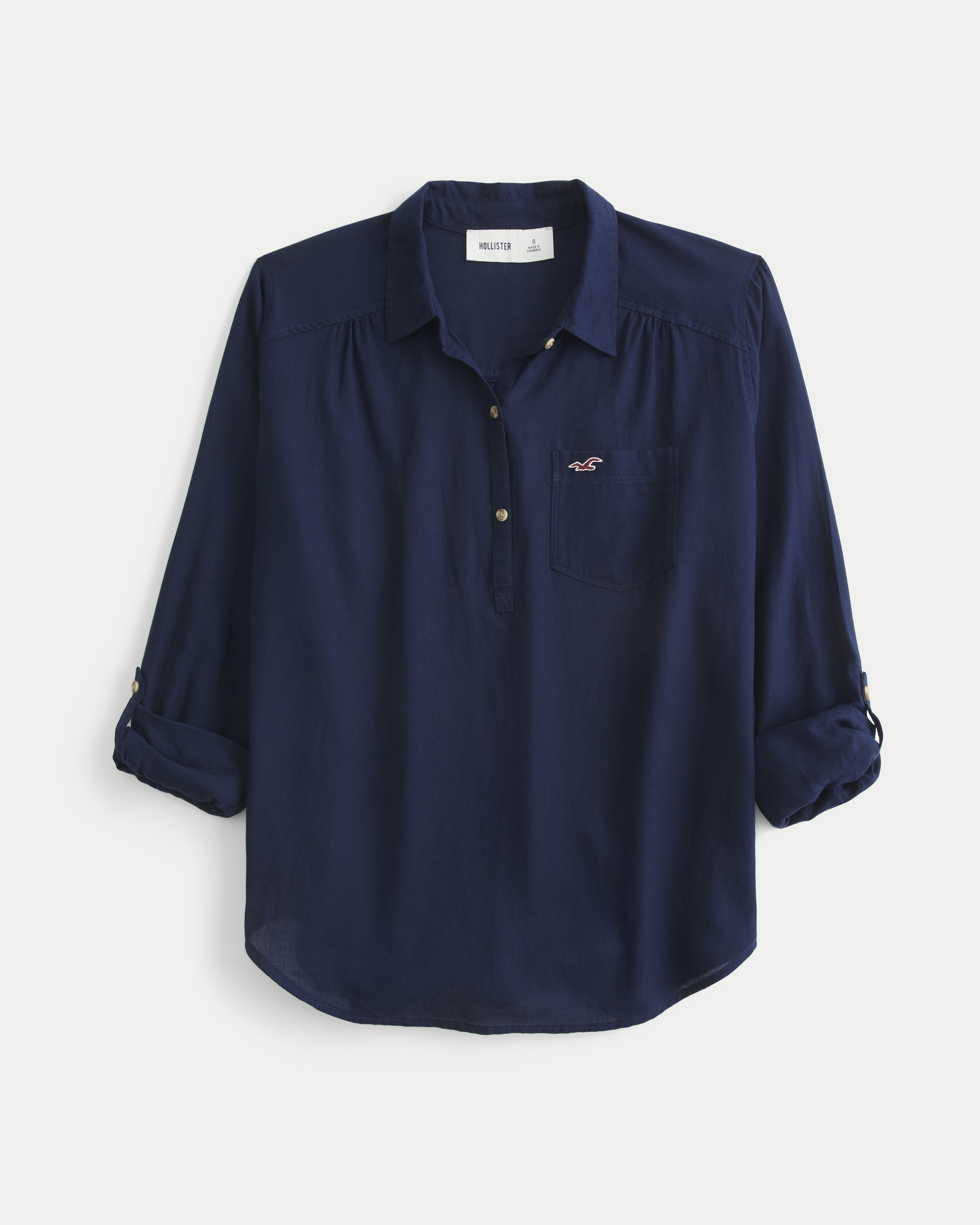 Hollister Pearl Popover Shirt