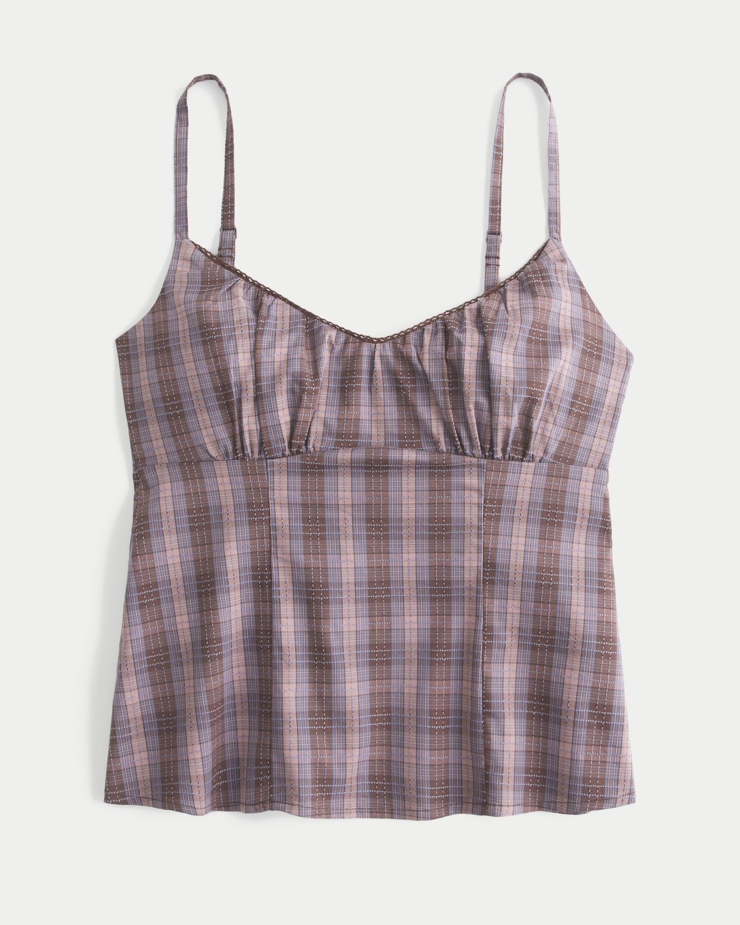 Plaid Babydoll Tank