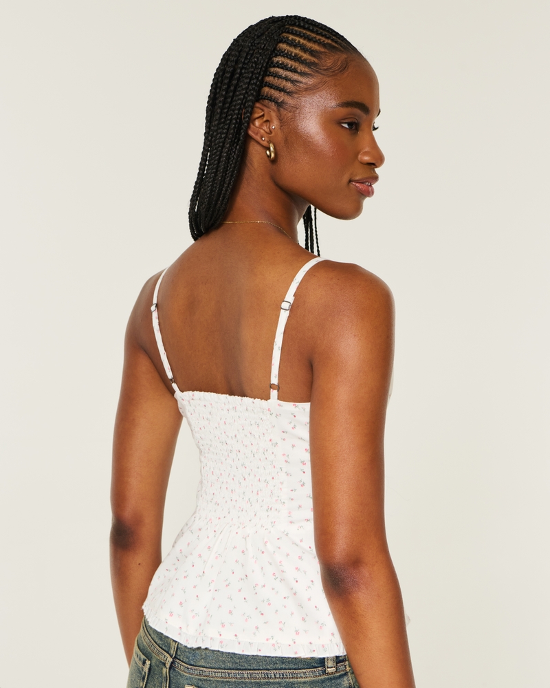 Women's Button Front Tank | Women's Current Rotation | HollisterCo.com