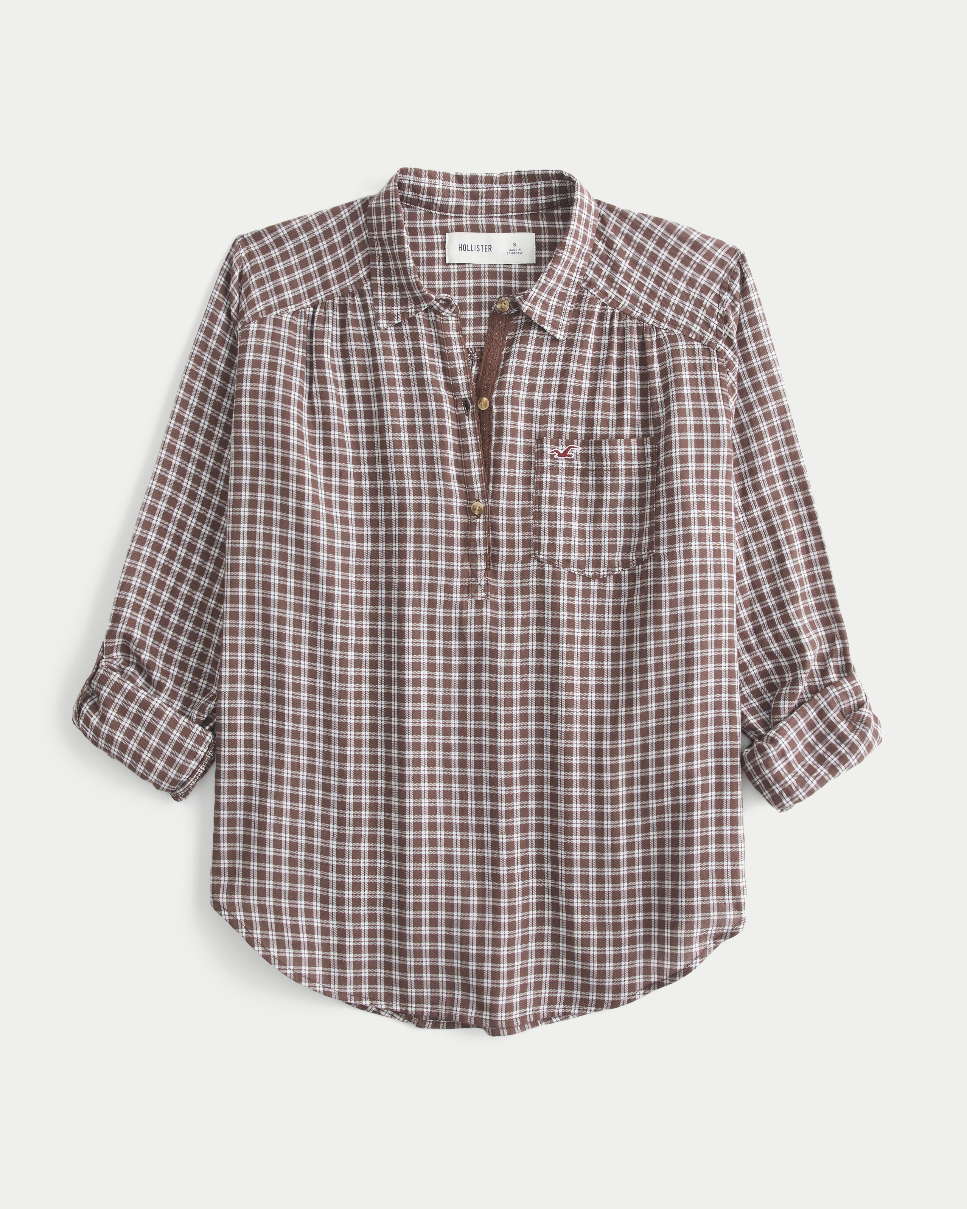 Hollister Pearl Popover Shirt